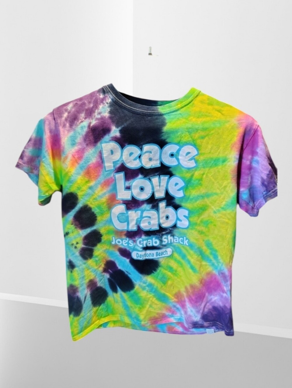 Joe's Crab Shack "Peace Love Crabs" Tie-Dye Tee